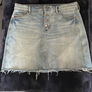 Denim mini skirt